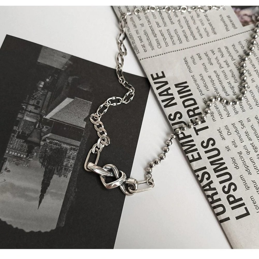 *NEW 925 Sterling Silver Vintage Heart Necklace - Picture 9 of 10